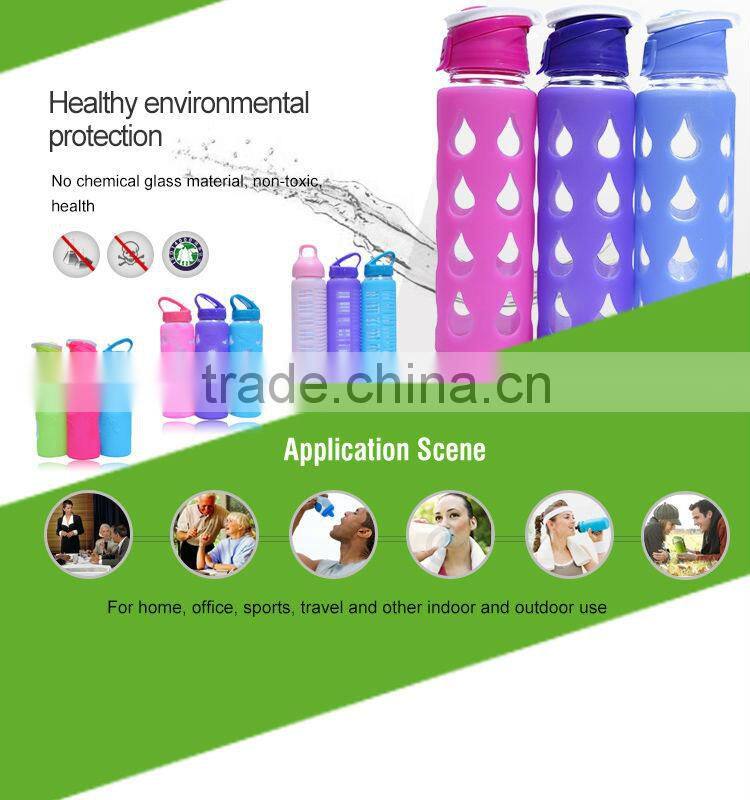 fashion custom glass bottle custom shape/ special shape glass water bottle