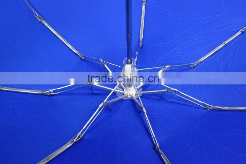 Promotional Light-weighted rubberized handle 5-section folding umbrella