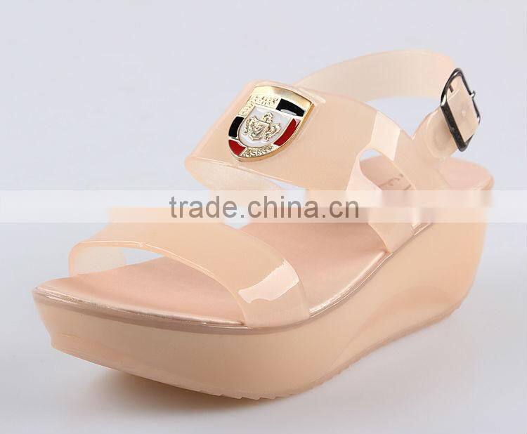 QIZHAN new The fashion leisure female sandals Platform Shoes Crystal Sandals Transparent Jelly Sandals