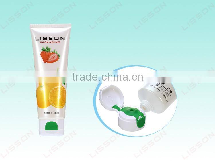 D40 70-180Ml Cosmetic face Cream Tube With Silicon Rubber Cap