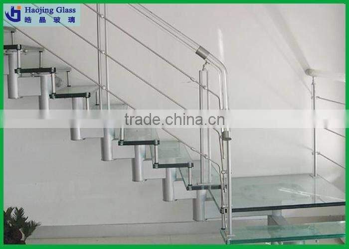 Haojing laminated glass price per square metre with CE certificate