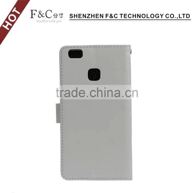 factory wholesale phone case for Huawei P9 , wallet stand leahter case for Huawei P9