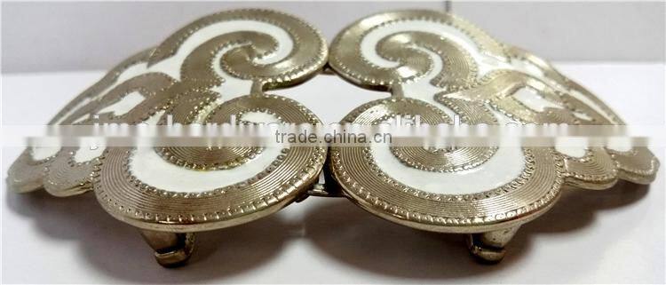 good qaulity zinc alloy two joint belt buckle