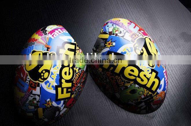 New design for bomb vinyl sticker with air channels