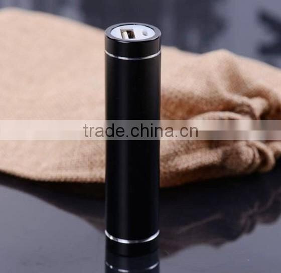 2200mah portable lipstick/cylinder shape power bank for iphone 5, Samsung, mobile phone