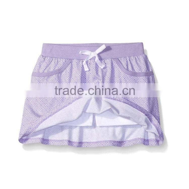Custom girls fancy play tennis gym short hot stylish children mini skirt