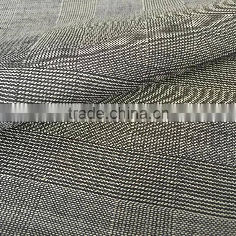 Italia fashion sharkskin and check designs wool fabric