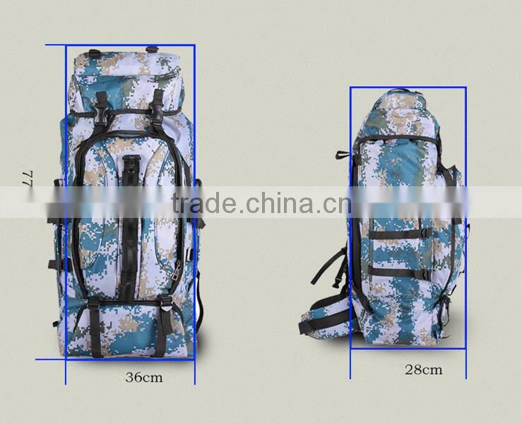 Outdoor large waterproof sport camouflage backpacks tactical