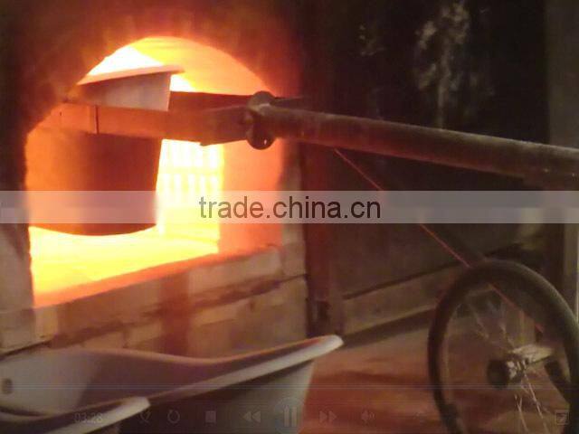 rectangular freestanding cast iron bathtub with wooden cradle