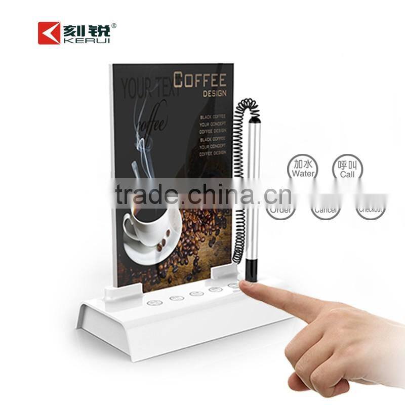 Red hot Kerui multi-call restaurant menu style call button calling system