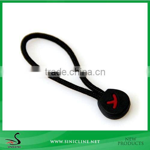 Sinicline New Custom Elastic String Rubber Zip Puller For Jeans Wholesale