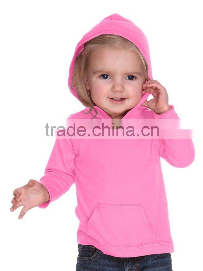 LuoQi OEM Fancy Design Baby hoodie/100% Cotton Long Sleeve Pullover/Custom Wholesale Children Plain Hoodies For Kids