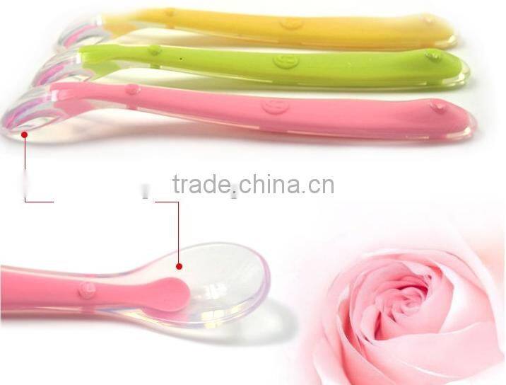 FDA approved infant traning silicone baby spoon