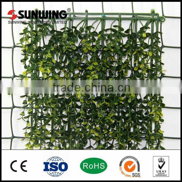 plastic artificial boxwood topiary hedge leaf wall
