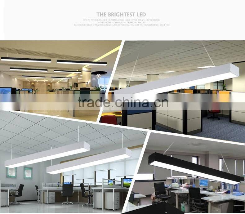 led linear pendant light/commercial led square pendant panel light /Linear suspended LED light 4000ml