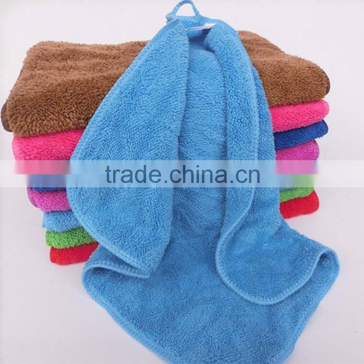 China Supplier Cheap Wholesale 30*40cm Microfiber Fleece Kitchen Towel