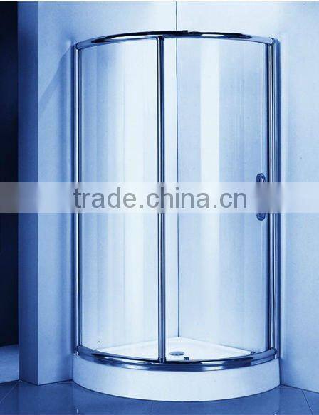 Arc-shape Aluminum Frame Sliding Glass Shower Door (KT6164)