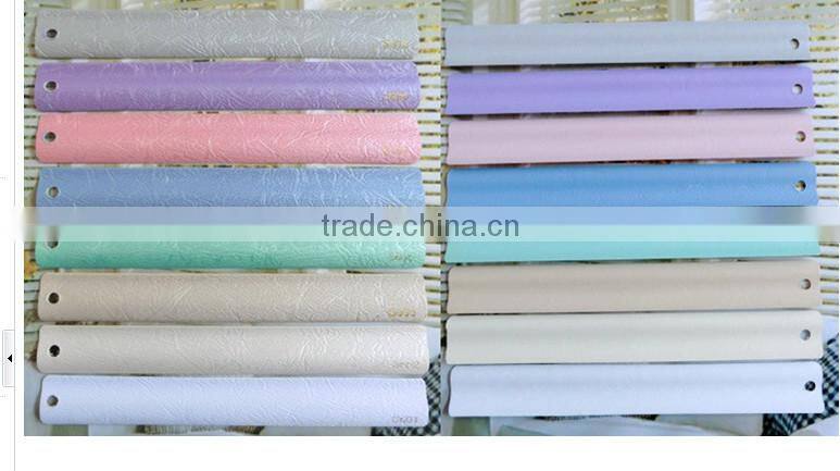 25mm pvc blind S Shape slat with emboss flower/roller blind