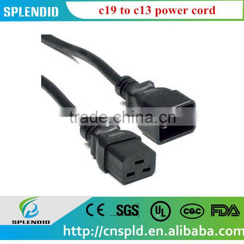 6ft CPU power cord (NEMA 5-15P/IEC320 C19) heavy jacket SJT