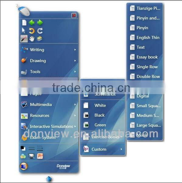 finger gesture writing educational electronic board