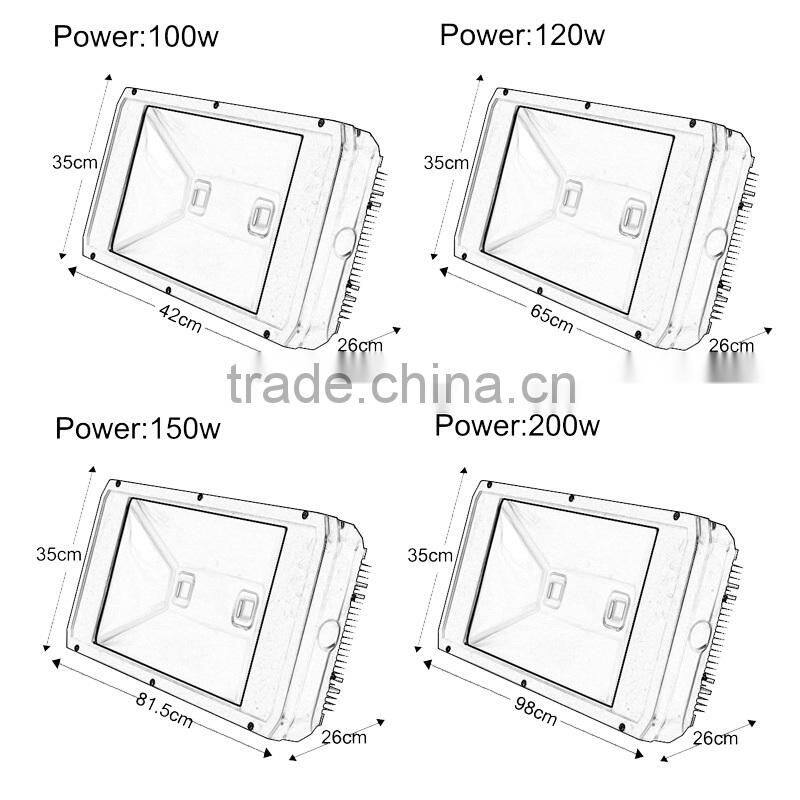 200W-480W full beam angle flood lamp for stadium lighting led flood light