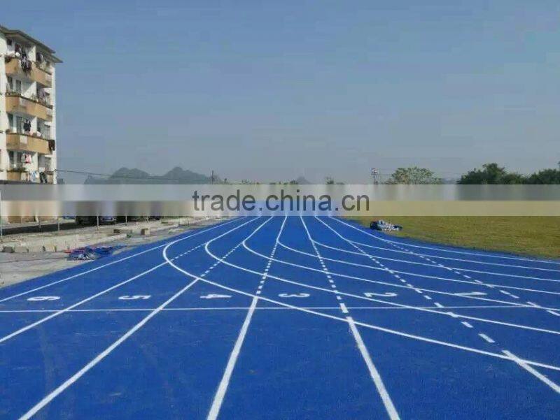 IAAF certified all weather 13mm synthetic rubber running track materials