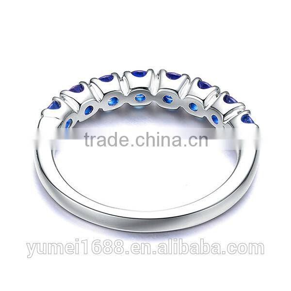 OEM Design Rhodium Plated With AAA CZ Stone Ring In Lowest Price Made In China
