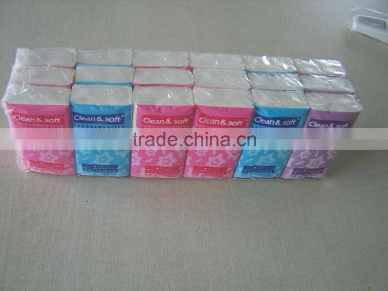 virgin wood pulp factory custom mini pocket tissue