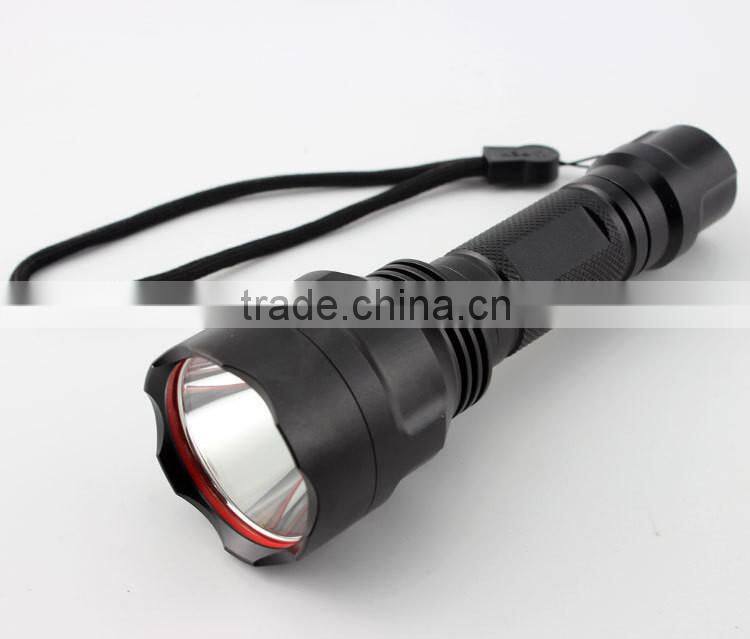 Five-speed police zoom powerful rechargeable LED Tactical LED Flashlight