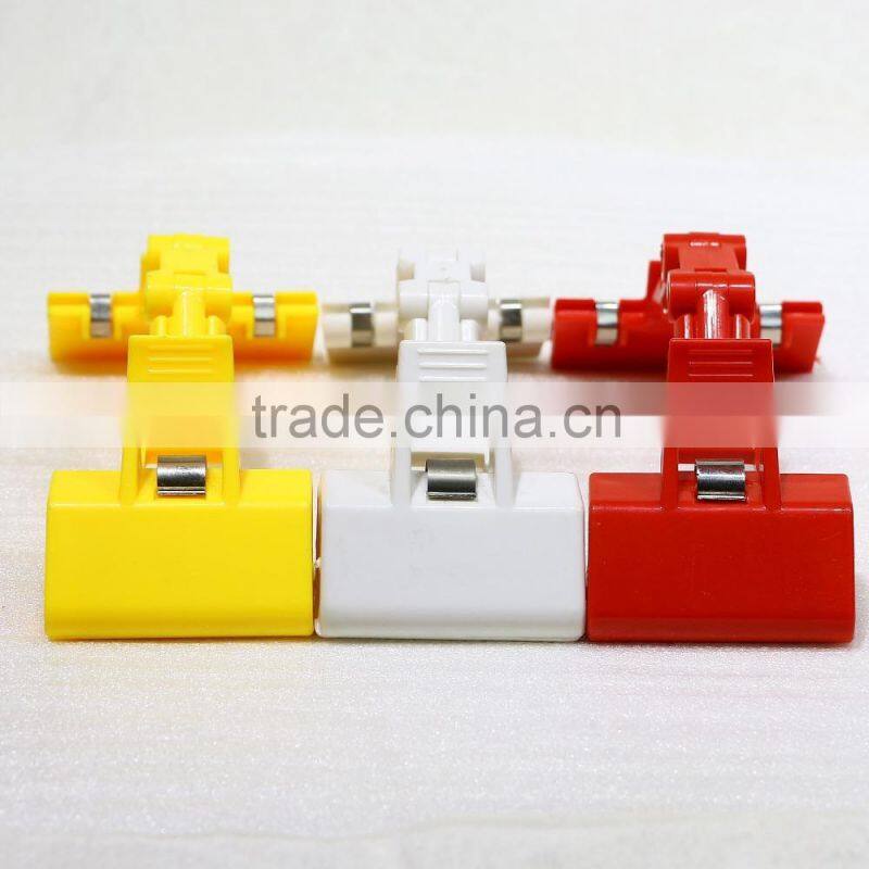 colourful plastic sign holder
