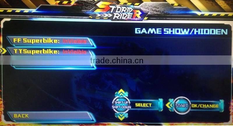 2016 New Coin Pusher Manx TT Attack Raid Motor Super Bike FF Motor 3 Mutli Simulator Arcade Games Car Racing Game Machine
