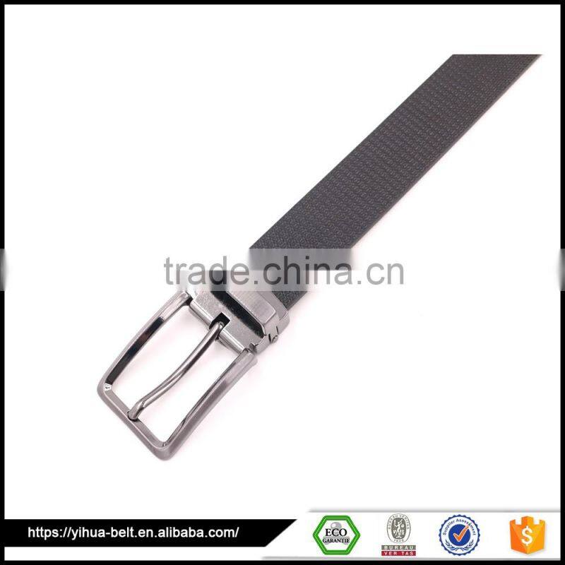 2016 exquisite hot sale business dress leather man belt with pin buckle