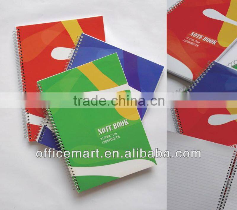 a4 soft cover notebook with sprial