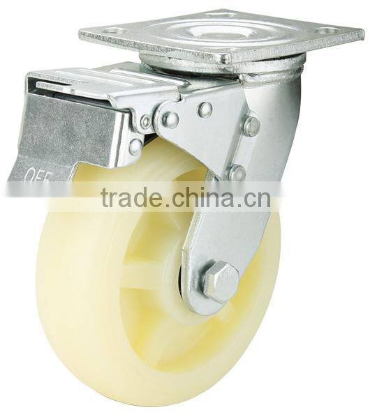 Trolley white nylon wheel caster