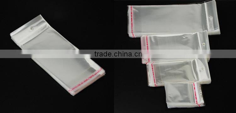 YASON bopp plastic header card bag customized cpp header a4 package bag opp header bag