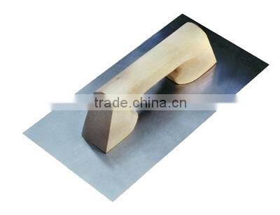 280x130x0.7mm carbon steel blade natural color close wooden handle Plastering trowel with ,