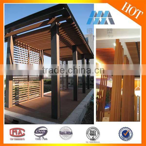20 Year Guarantee Exterior WPC Suspended Timber Ceiling