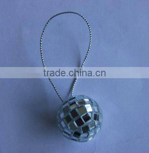 Plastic special disco ball keychain