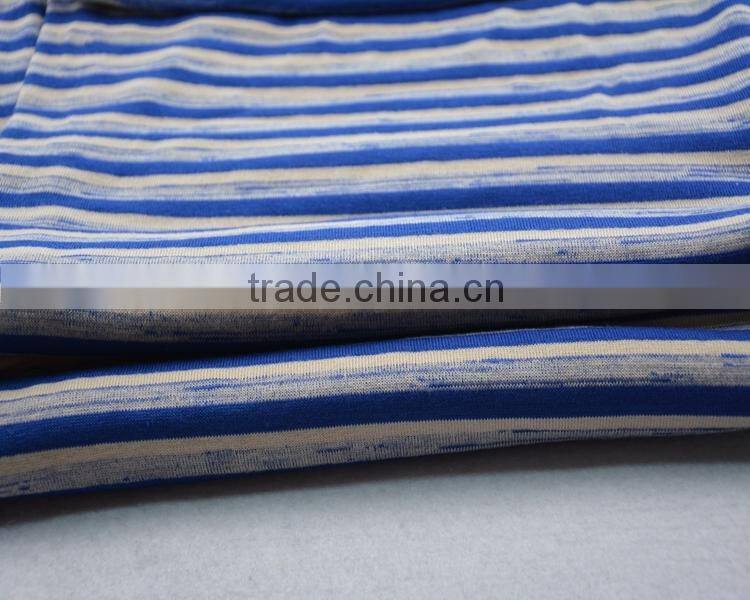 Jiufan Textile Hot Sale Hacci Stripe Fabric Yarn Dyed Knit RT Fabric For Sweater