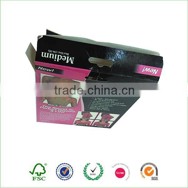 2 piece foldable custom shirt box paper packing