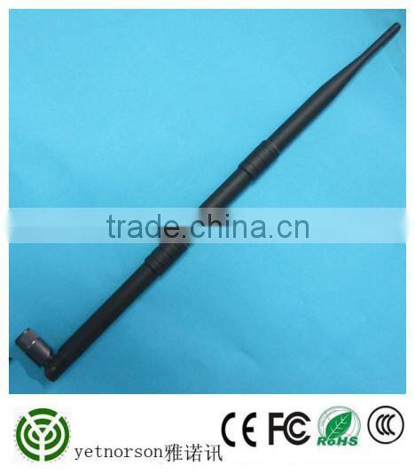 (factory price )2.4G wifi rubber antenna 9 dbi with magnetic base