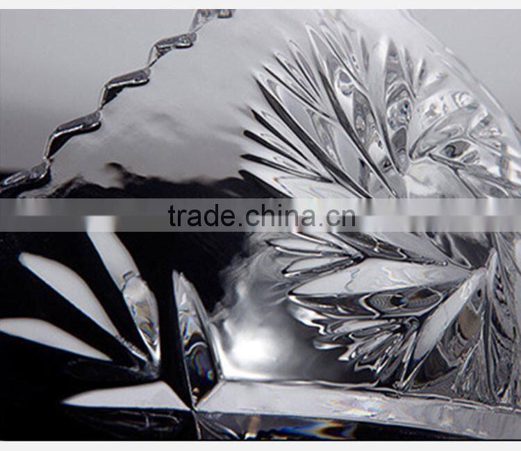 Set of 4 Clear Glass Salad Berry fruit bowls/cut salad bowl