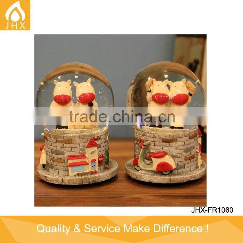 2015 New Products Customized Glass Wedding Snow Ball