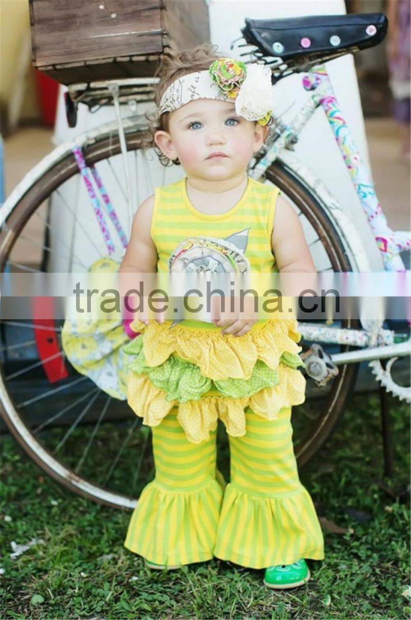 2016 newest fall children long sleeve dress boutique floral print multicolors ruffles lap dress outfits