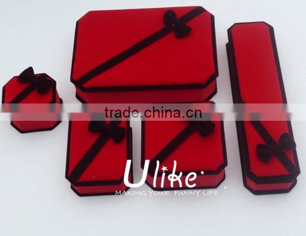 hot selling necklace pendant jewelry creative ring box ornament ring box velvet with bowknot velvet ne products ideas