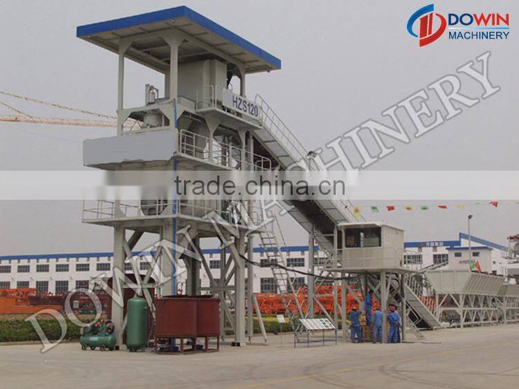 Twin Shaft low temperature concrete mixing plant Manufacturer HZS120
