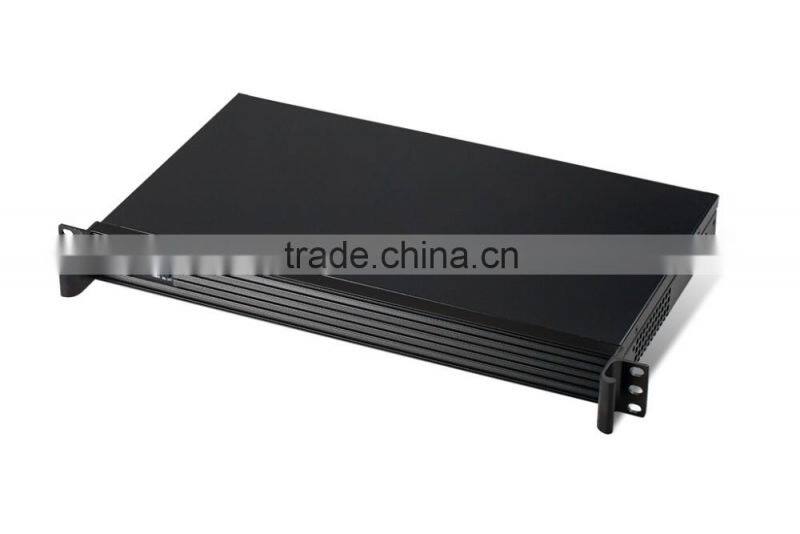 1U 19 inch standard embedded server chassis with Pentium dual core G3250, 3.2G, 2G/32G SSD, 250 watts, turbinr cooling