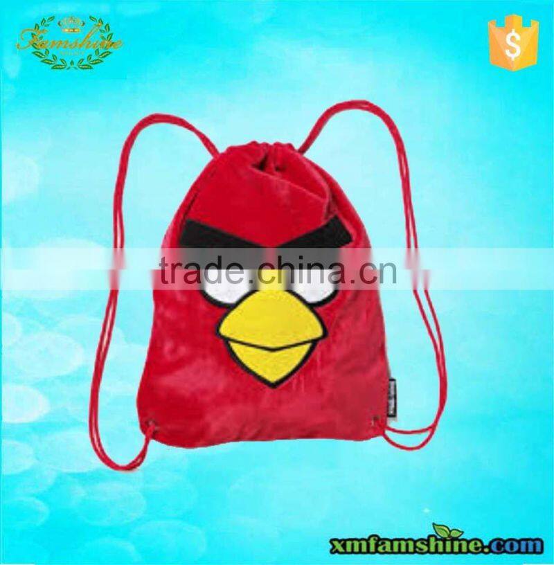 customized velvet kids cute drawstring bags