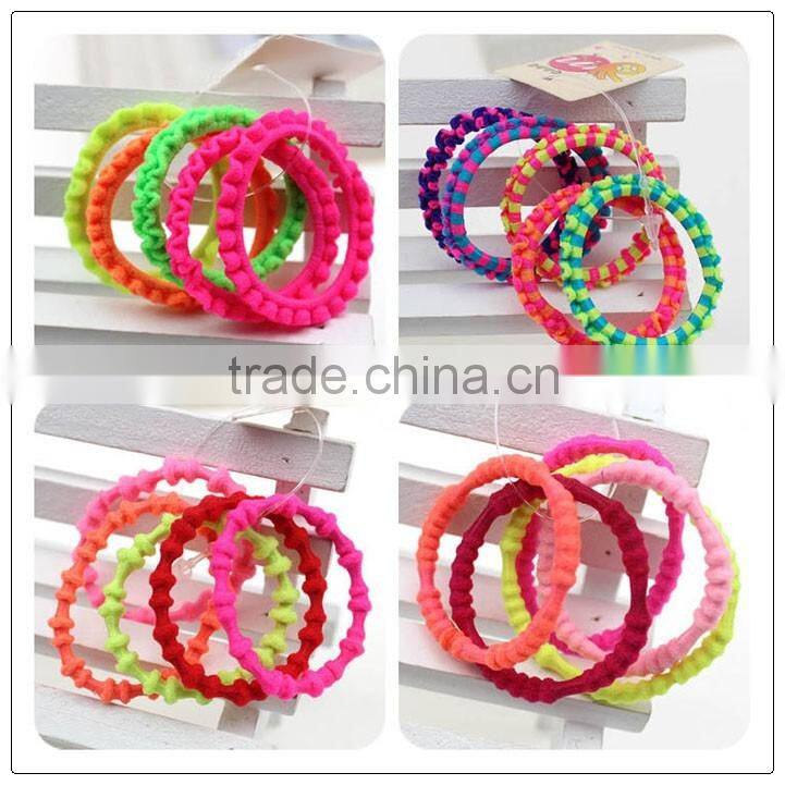 Kid's elastic hair bands, ponytail holders