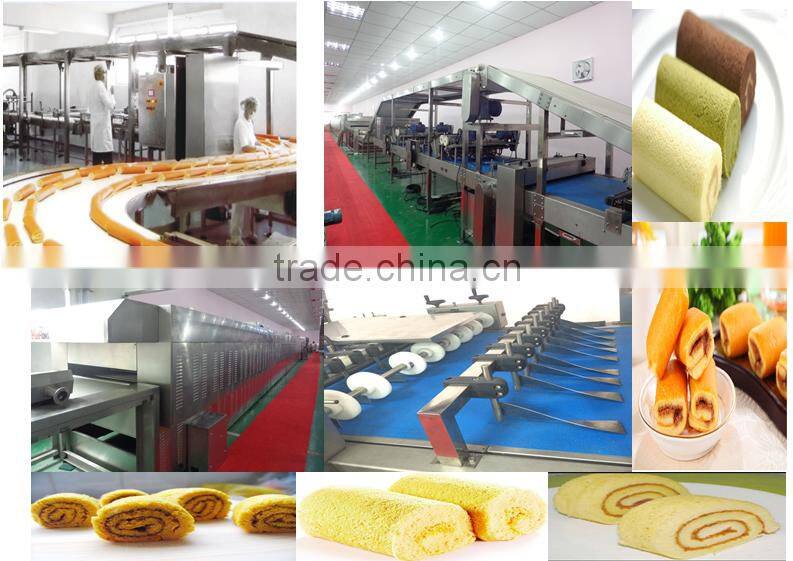 KH-RSJ-1000 full automatic swiss roll cake production line , layer cake machine